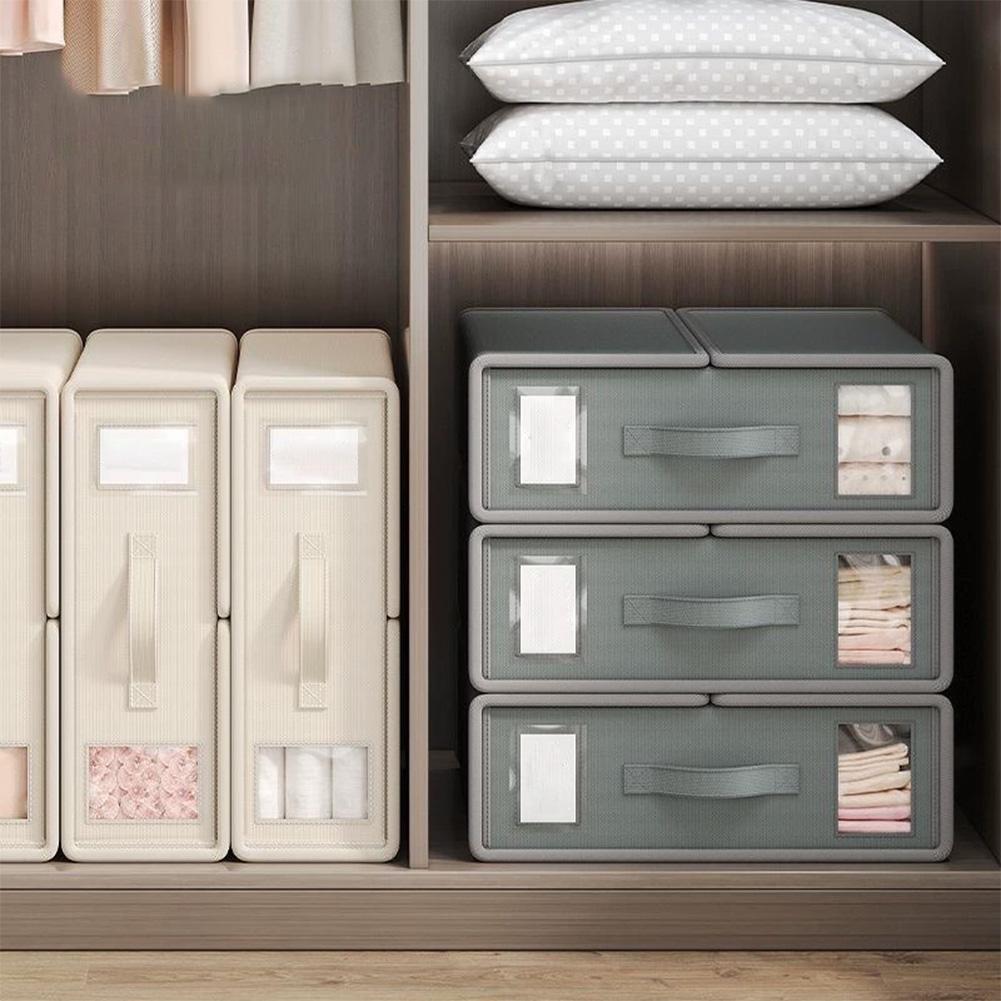 Нетканый одеяло стеганое одеяло коробка для хранения с крышкой бытовой органайзер для гардероба износостойкий органайзер для пододеяльника коробка для экономии места