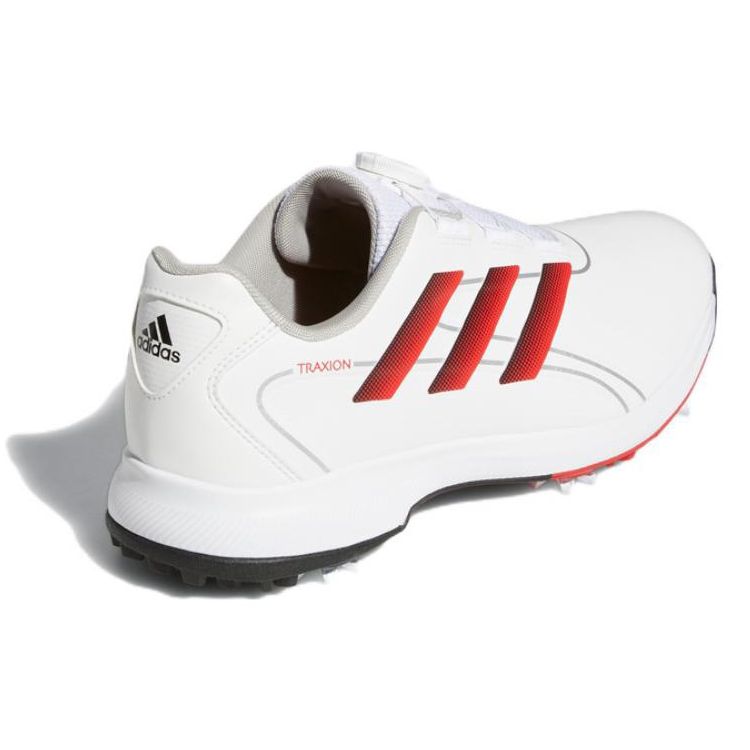 adidas Traxion Lite Max Boa Удобные Прочные Низкие Гольф-Кроссовки Мужские Гольф-Кроссовки Белый Красный GZ3852