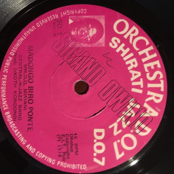 7-дюймовая пластинка CENTRAL KJAZZ BAND Madongo Biro Ponte Mzee Jomo Keny SO1 ORCHESTRA D.O.7 1978 Кения Мировая музыка Б/у