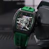 Men's Watch Fashion Sports Silicone Band Barrel Quartz Watch