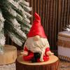 Cute Mini Santa Claus Figurines Handmade Faceless Gnome Figurine  Children Gifts