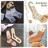 6pcs Reusable Wooden Sock Blockers Adjustable Stocking Display Molds  For Craft