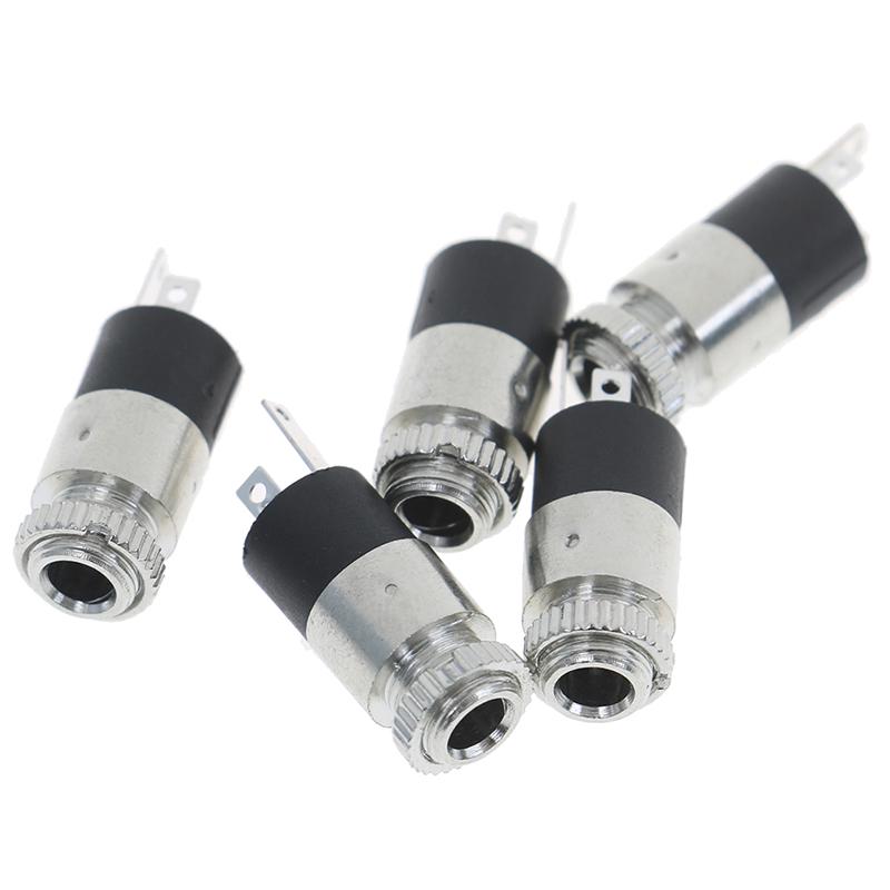 5 шт. серебро Pj392 3,5 мм стерео женский аудио разъем для наушников разъем вилка