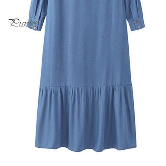 Женское платье макси с отложным воротником и длинным рукавом, однобортный кардиган, свободный однотонный цвет с рюшами в стиле пэчворк, струящийся подол, для путешествий, поездок на работу, весна-лето