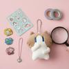 Mini Size Cat Plush Doll Keyring Exquisite Design Kitten Plush Keychain  Living Room Decor