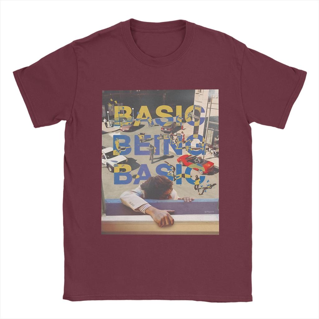 Streetwear T Shirt Beach Basic Being Basic By Djo Novelty T Shirt Cotton Tee Shirt for Couple Awesome Short Sleeve Top Tees