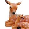 Garden Deer Statue Sika Deer Mother And Son Sculpture Weatherproof Outdoor Deer Statue for Lawn Backyard Patio Decor