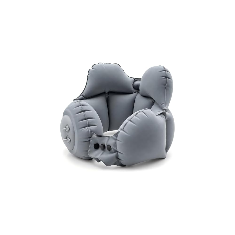 [Supervised by a Physical Therapist] Neck Pillow, Double Valve, Air-Filled, Compact, Comfortable,