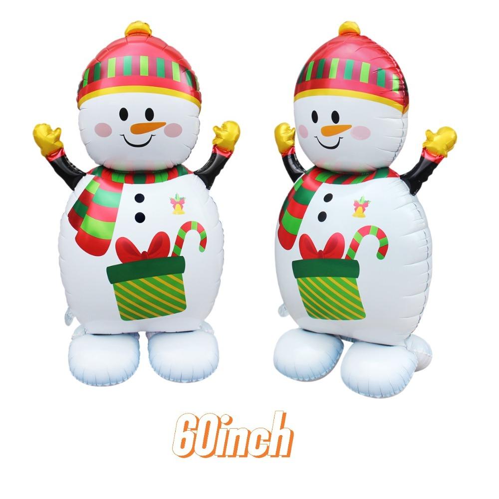 Giant Santa Claus Christmas Inflatable Foil Balloons Standing Balloons  Home New Year Party Supply