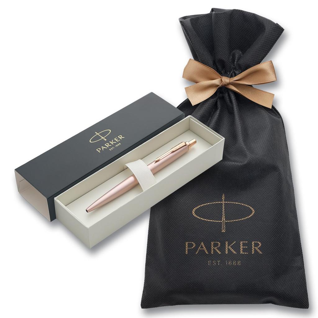 PARKER Ballpoint Pen Jotter XL Pink Gold PGT Medium Point Wrapping Bag with Brand Logo Gift Box Luxury Official Regular Imported Product 2122659ZV3
