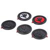 WOHE7 Car Logo Steering Wheel Sticker Badge Refit Accessories For Skoda Kodiaq Octavia Enyaq Kamiq Scala Rapid Superb Karoq Vision RS