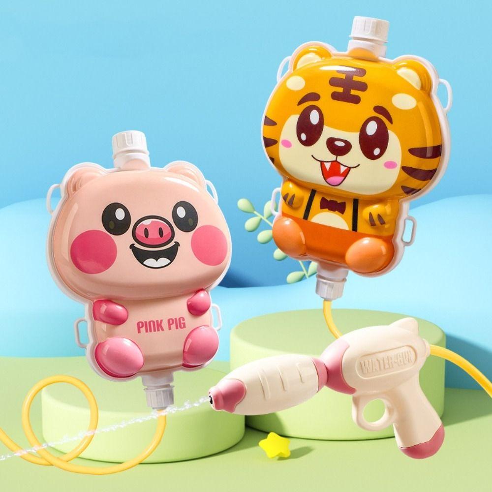 Shoulder Strap Water Fight Toy Cartoon Animals Summer Toy Water Water Sprayer Backpack Beach Pool
