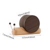 Snail Shape Drink Coaster Set Walnut Wooden Table Insulation Pad Cute Tea Cup Mat  Living Room