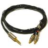 Bispa Rei SDTRHP-LRAM Headphone Cable, Dual A2DC to 3.5 mm Stereo, 1.4 m