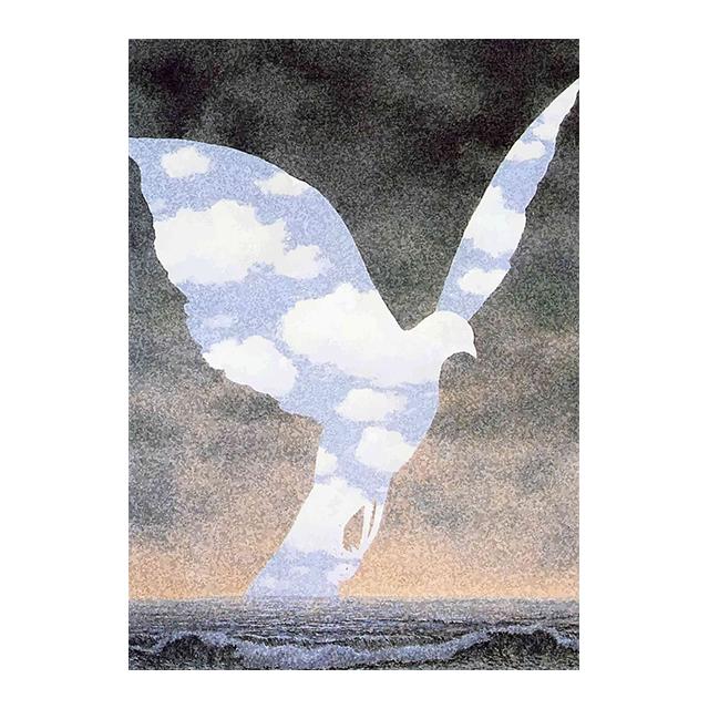 Rene Magritte Canvas Painting Surrealism Classic Artwork Reproduction Posters Print Wall Art Picture Home Decor for Living Room