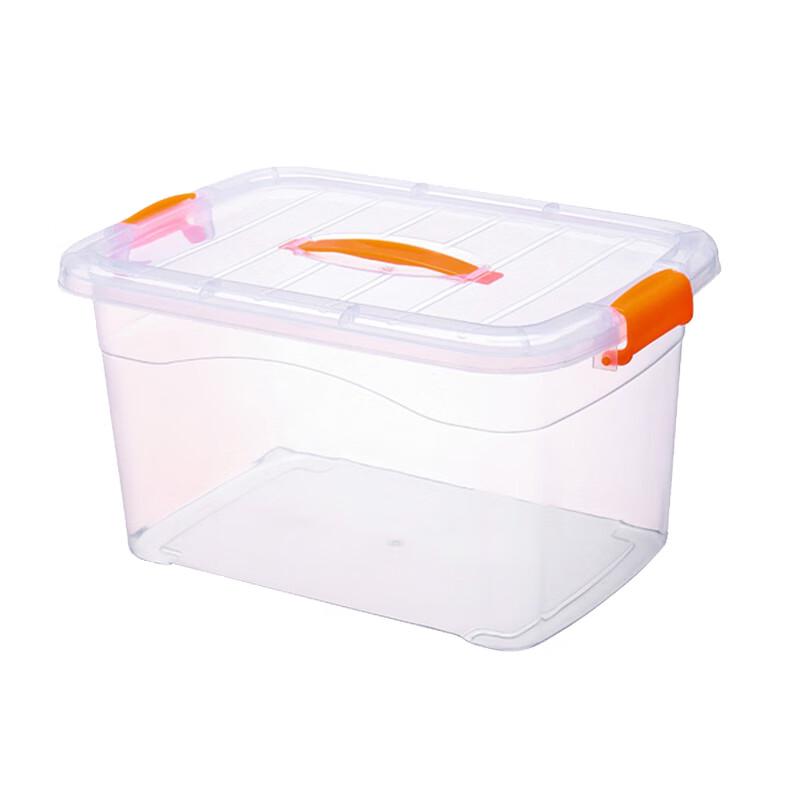 Transparent Heavy-Duty Rolling Storage Bin