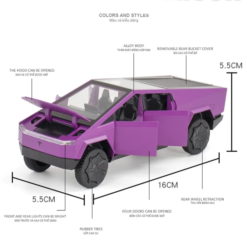 1/32 полномасштабная игрушечная модель грузовика, пикапа, литого грузовика, литого под давлением металла, модель внедорожника, звуковая и световая детская игрушка, подарок для мальчика