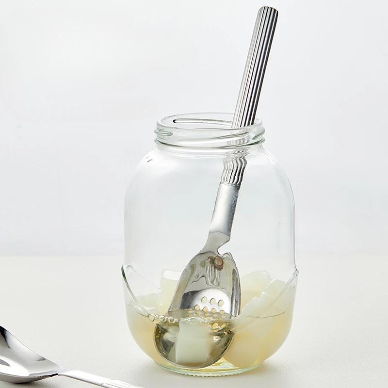 Stainless Steel Mini Colander for Olive Sugar Garlic Small Strainer Spoon Kitchen Household Creative Food Grade Strainer Spoon