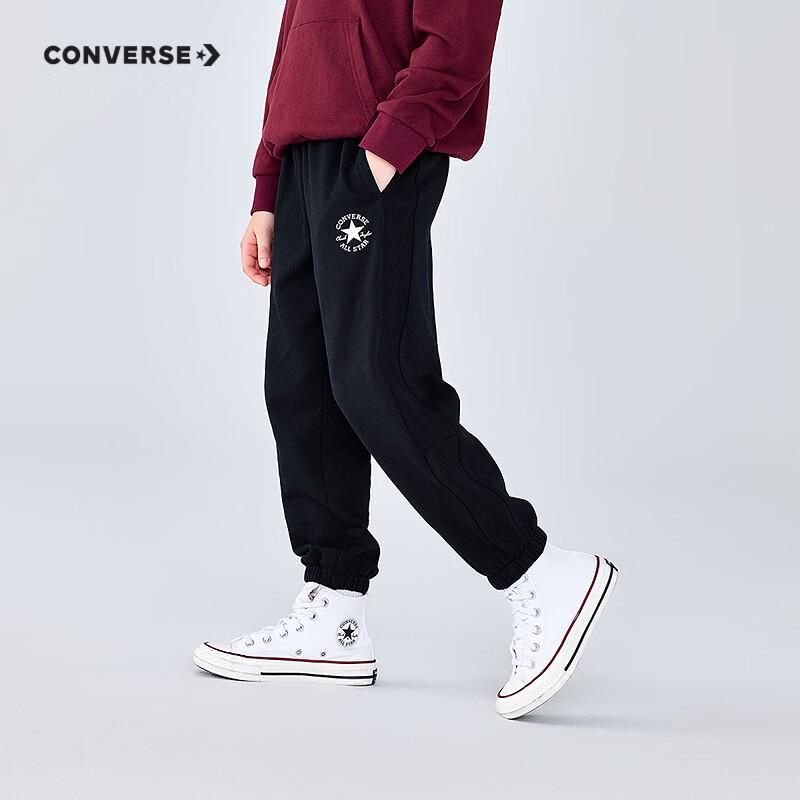 Converse Детские хлопковые повседневные брюки-джоггеры с принтом букв