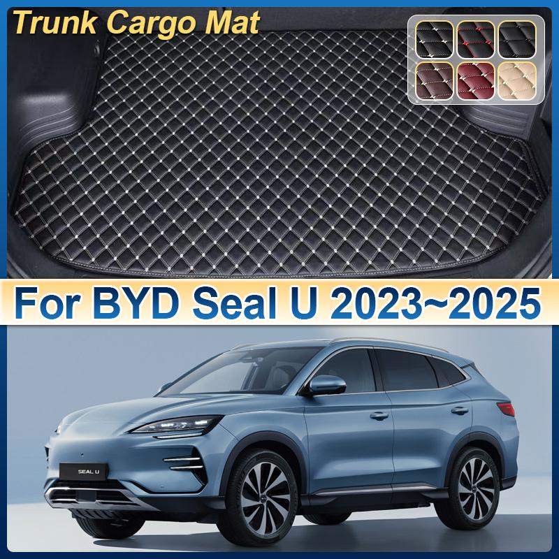 Car Trunk Mats For BYD Seal U SA3 2023 2024 2025 Anti-dirty Pads Cargo Tray Boot Mat Storage Cushion Carpet Auto Accessories