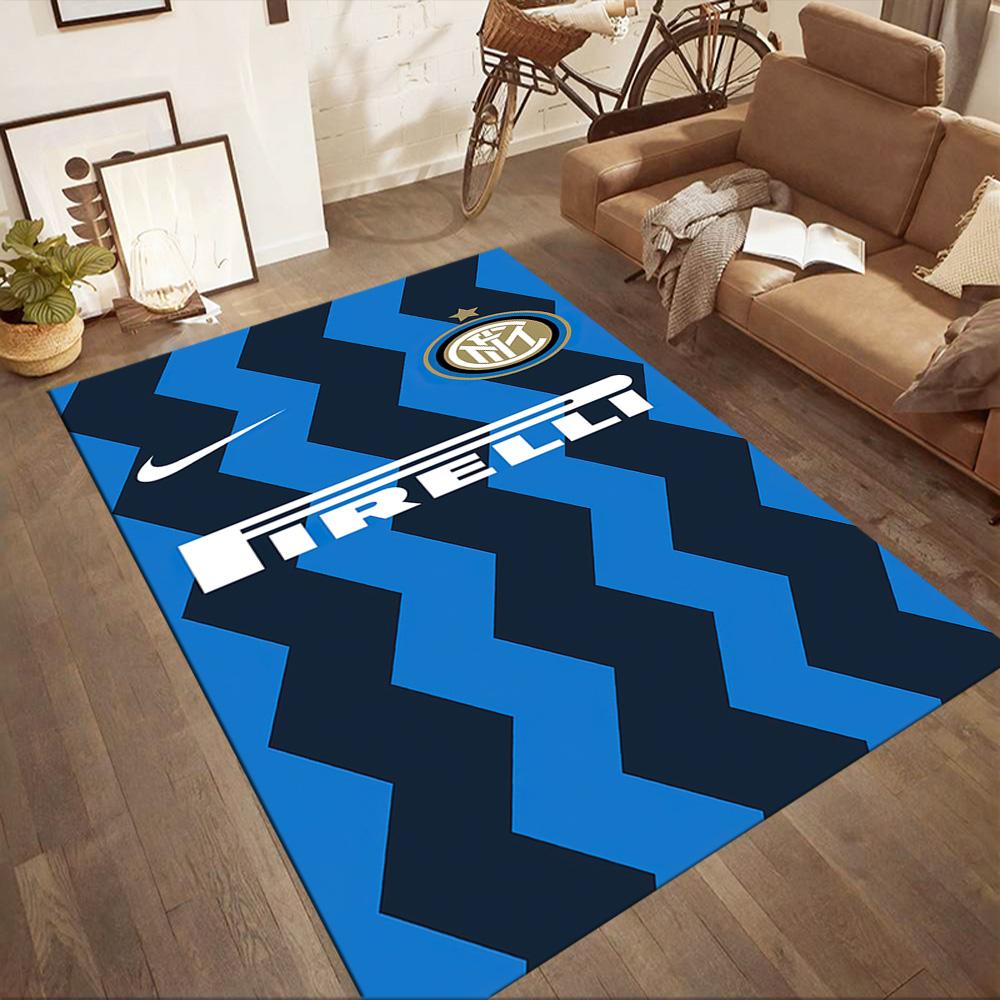 Inter Milan Area Rug Design For Foyer Outdoor Game Room Study Room Antislip Rug Anime Office Decor Birthdaychristmas Gift