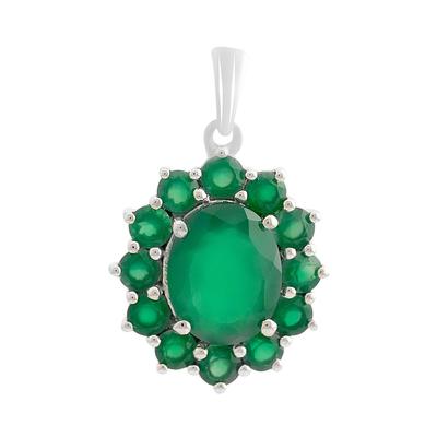 Серебряная подвеска с агатом 3.331ct (2173991)