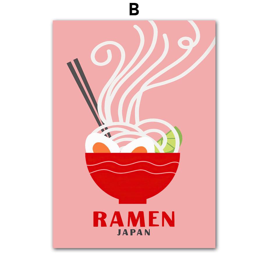 Пицца Рамен Тако Бургер Спагетти Плакаты с сыром на гриле Печать на холсте скандинавские настенные художественные фотографии Декор для кухни и комнаты