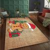 Gingerbread Man Carpet Christmas Tree Christmas Floor Mat Terrace Living Room Bedroom Balcony Camping Outdoor Carpet Decoration