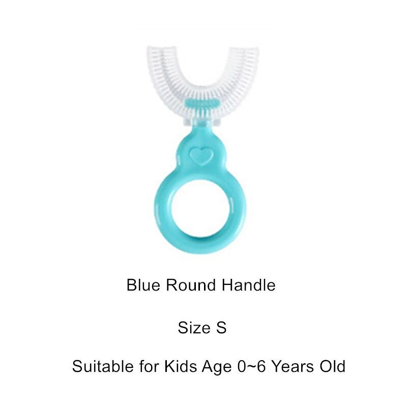 1 шт., детская зубная щетка U-образной формы, детская силиконовая зубная щетка для детей, ручная тренировочная щетка для зубов для малышей, щетка для чистки рта