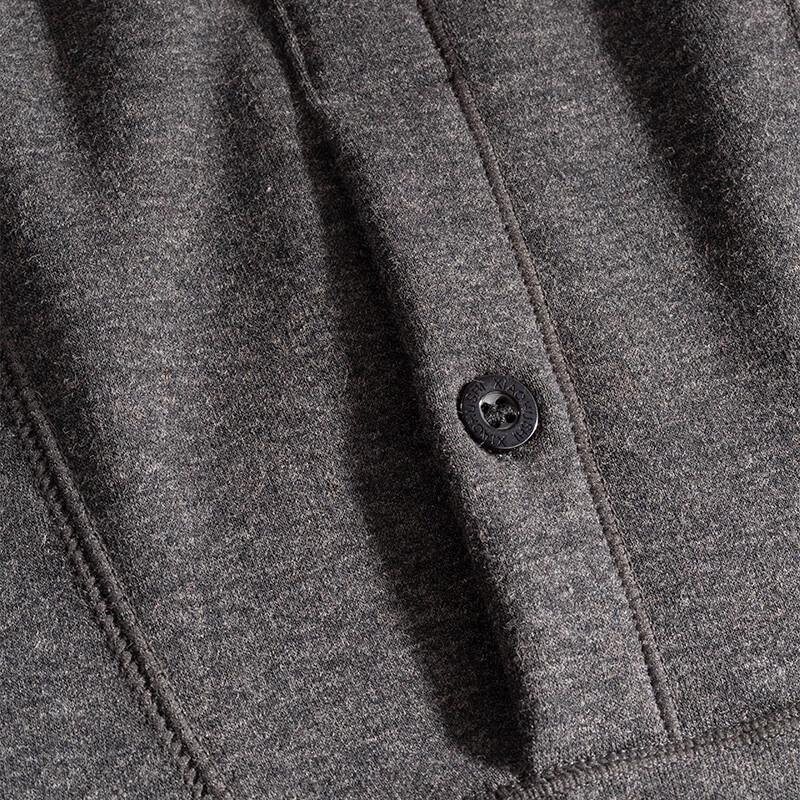 Мужские утепленные термобрюки с высокой талией и поддержкой коленей