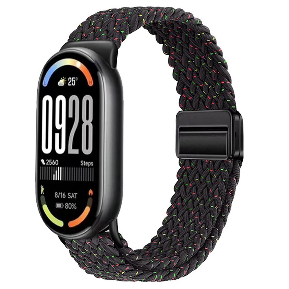 Нейлоновый петлевой ремешок для Xiaomi Mi Band 10 Браслет Плетеный Браслет Дышащий Наручный ремешок для XiaoMi Band 8 9 10 NFC Магнитная застежка Ремень