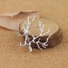Forest Style Tree Branch Brooch: Handmade Gold & Silver Pin for Men and Women's Silk Scarf