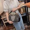Новая модная женская сумка, большая вместительная сумка с ромбовидной инкрустацией, женская новая сумка-тоут, сумка через плечо