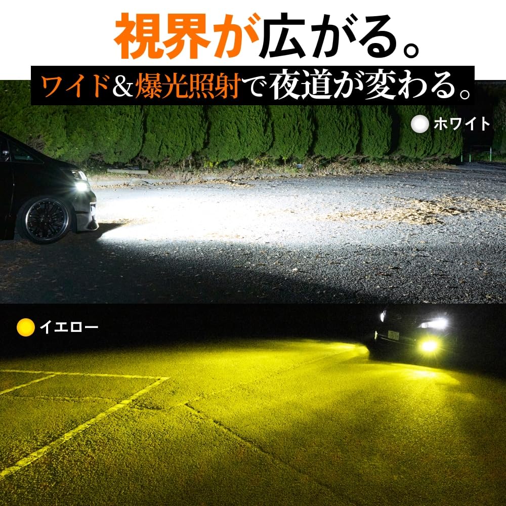 HID Shop LED противотуманная фара HB4 с переключением 2 цветов Белый