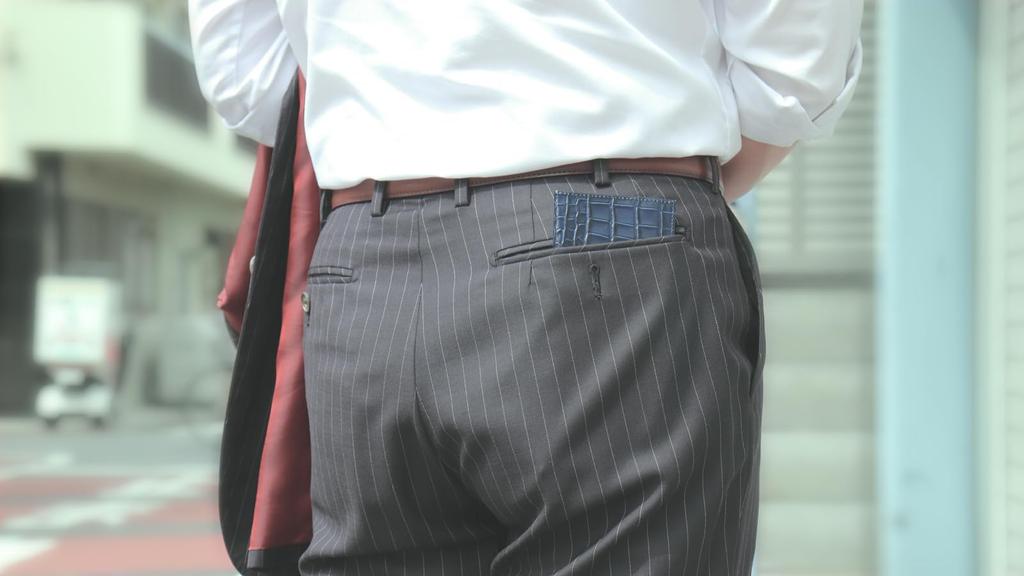 Bill Storage Wallet Navy [101 Points] Compartment, Ultra-thin Men's [item]