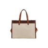Coach Field 30 Classic Large Capacity Logo Print Canvas And Leather Tote Bag Women Tote Bags C8459-B4TXJ