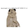 Winter Kawaii Bear Hooded Blanket Fleece Material Soft Blanket Shawl Throw Blanket Keep Warm Hooded Cloak Office Use