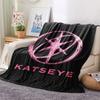 KATSEYE Printed Flannel Blanket, soft throw for bedroom sofa, washable, Christmas present, great gift.