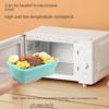 Creative Edible Silicon Lunch Box Retractable Folding Fresh-Keeping Box with Lid Plate Portable Lunch Bento Box