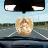 Автомобильный кулон Angel Bunny 2D, плоский акриловый подвесной аксессуар для окон зеркала заднего вида автомобиля