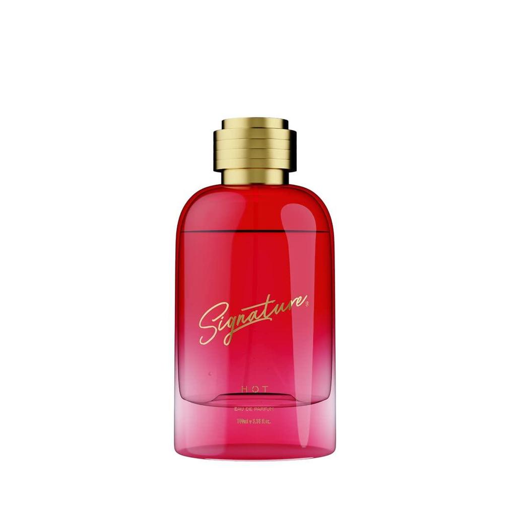 Парфюм Signature HOT - 100 мл | Парфюмированная вода | Для мужчин и женщин | Бодрящий и пленительный аромат | Роскошный стойкий аромат | Упаковка из 1 шт.