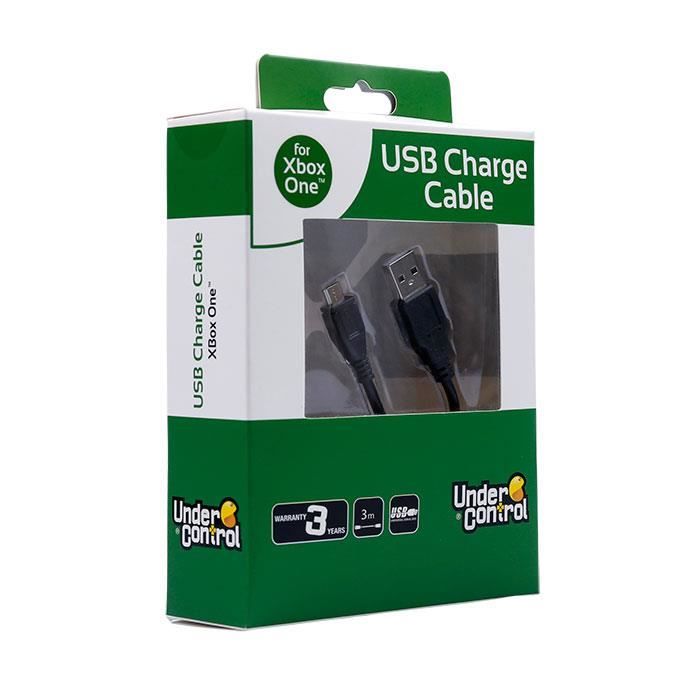 Зарядный кабель - Under Control - Xbox One - Micro USB - 3 м - Проводной