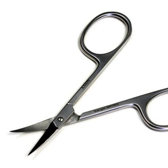 AXiON stainless steel scissors with premium smoked finish German-made eyebrow/cuticle #slg007303fba