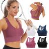 Large Size Hollow Back Sports Bra for Women Shockproof Vest Gathered Running Yoga Bra