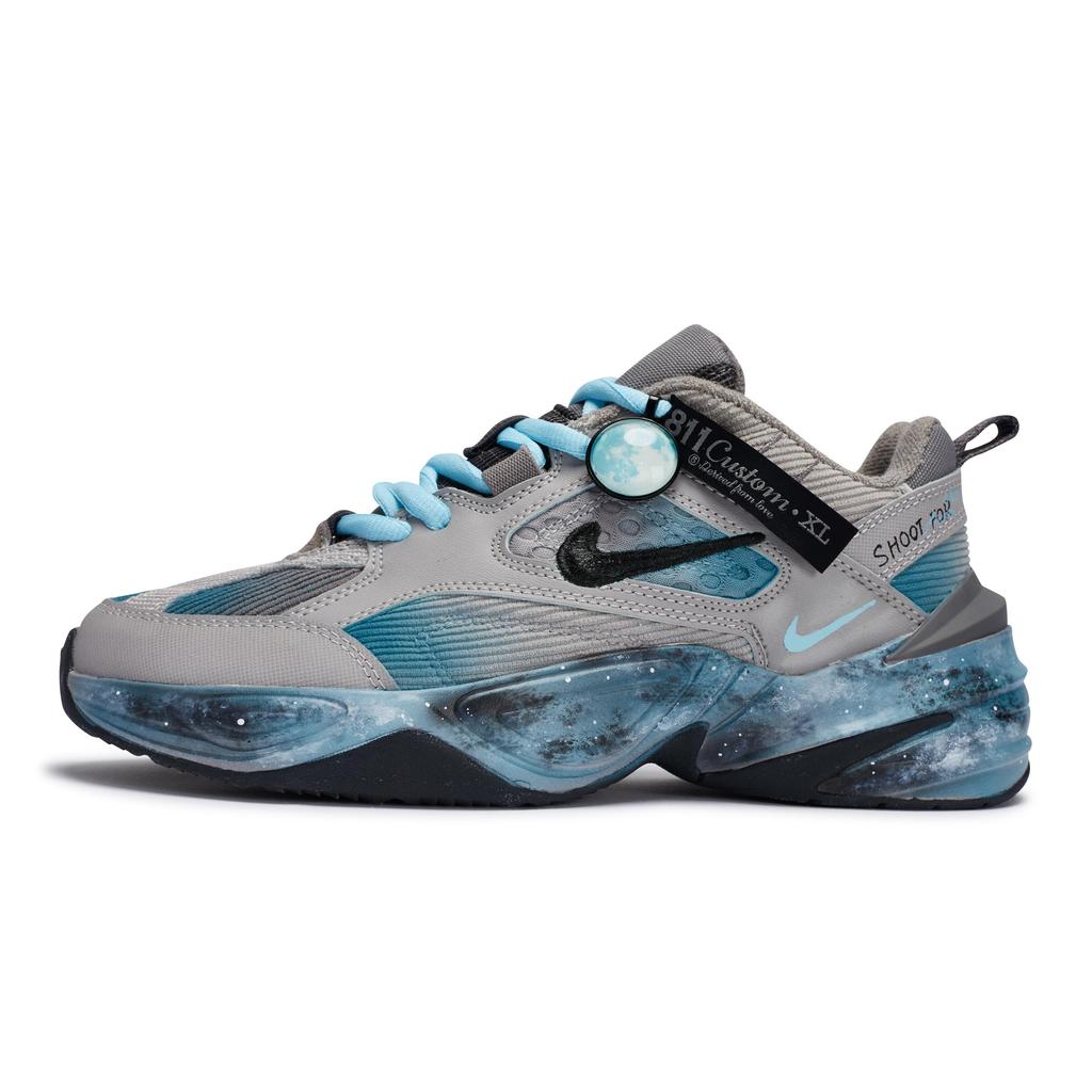 Nike M2K Tekno SP 811 Производство, Цвет Insomnia Blue, Специальная коробка для обуви Устойчивые к истиранию Низкие кроссовки Массивные кроссовки Унисекс BV0074-001(Team80-S-BOX)