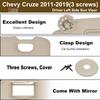 NHILES Left Driver Sun Visor Compatible With Chevy Cruze 2011- Sunshade Replacement Number 84126657 Color: Beige (3 Screw )