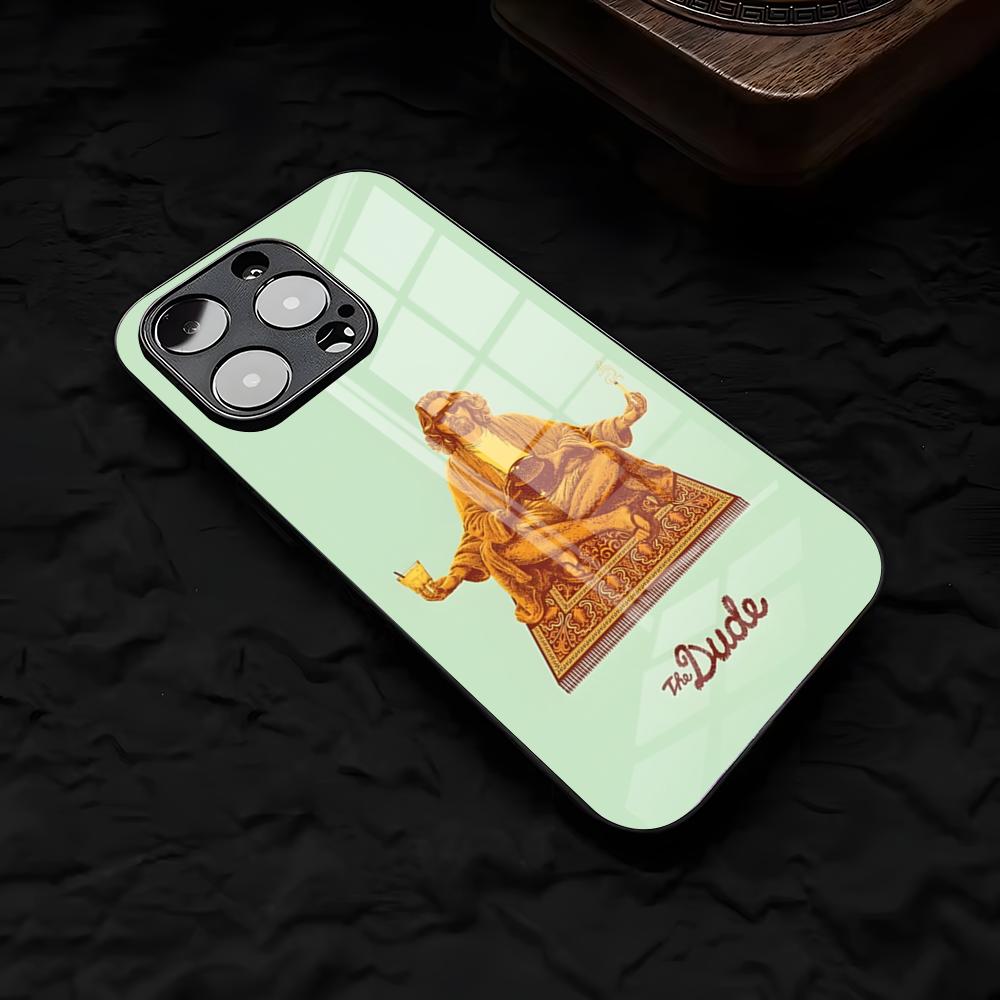 The Big Lebowski Movie Phone Case For IPhone 17 Air 16 E Pro Max 15 14 13 Mini 12 Pro 11 Max Plus Black Glass Cover