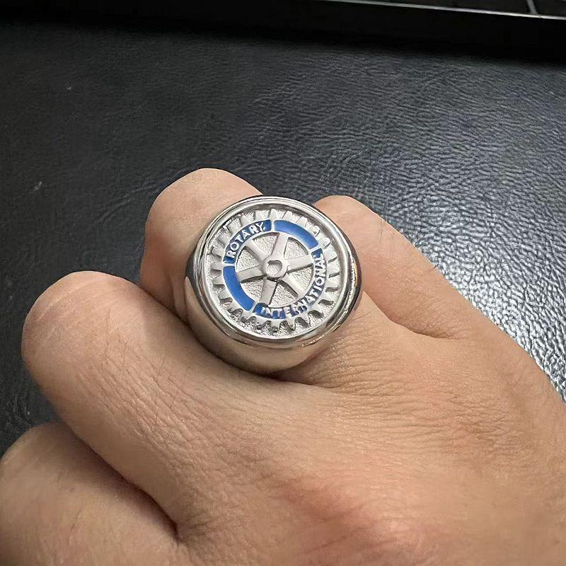 Мужское кольцо с крестом, модные ретро-ювелирные изделия в стиле хип-хоп, панк для мужчин, титановое стальное позолоченное кольцо на палец в стиле рэпера