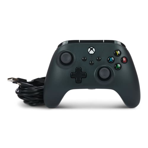 [2 Year Warranty] PowerA Wired Controller Xbox Series X|S Xbox One PC for Windows 10/11 (Official Licensed) 1519265-01 Black Double Vibration Function
