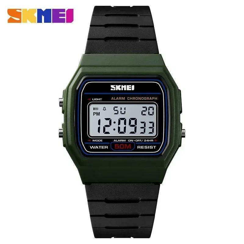 SKMEI 1412 Sports Couple Watches Relogio Feminino Fashion Women Digital Watch Waterproof Display Date Week Female Wristwatch